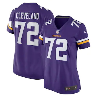 womens nike ezra cleveland purple minnesota vikings game je